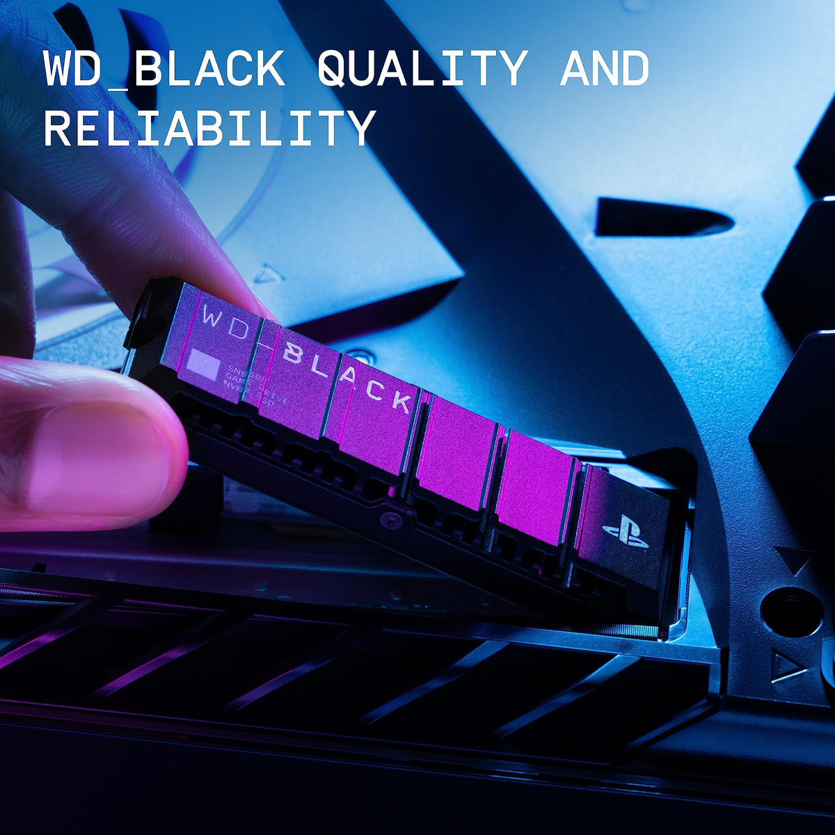 WD_BLACK 1TB SN850P NVMe M.2 SSD Officially Licensed Storage Expansion for PS5 Consoles, up to 7,300MB/s, with heatsink - WDBBYV0010BNC-WRSN