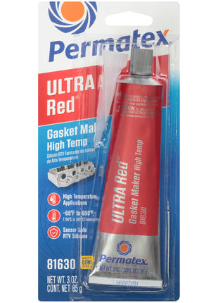 Permatex 81630 Ultra Red High Temperature Gasket Maker, 3 oz