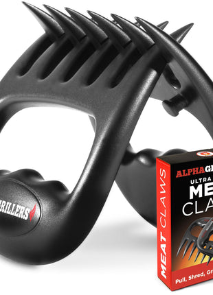 Alpha Grillers Meat Shredder Claws BBQ Pulled Pork Bear Claws for Shredding | Smoker & Grilling Accessories, Chicken Shredder Tool, Pork Pulling Gift for Men