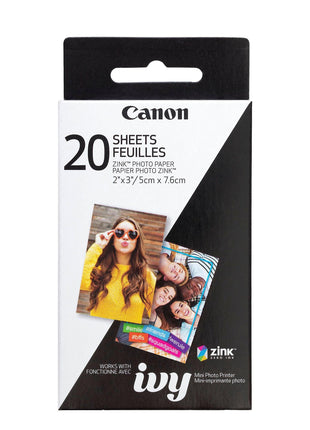 Canon IVY ZINK 2" x 3" Photo Sticker Paper 20 sheets Pack