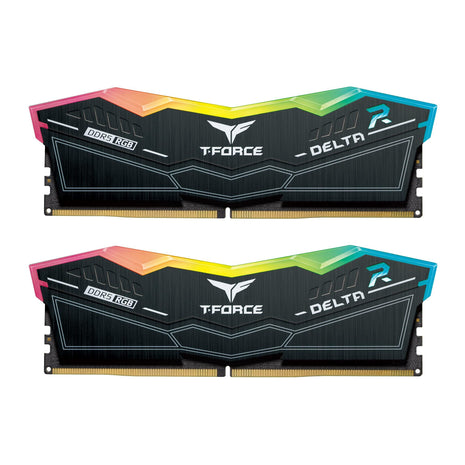 TEAMGROUP T-Force Delta RGB DDR5 Ram 32GB (2x16GB) 6200MHz PC5-49600 CL38 Desktop Memory Module Ram for 600 700 Series Chipset XMP 3.0 Ready Black - FF3D532G6200HC38ADC01