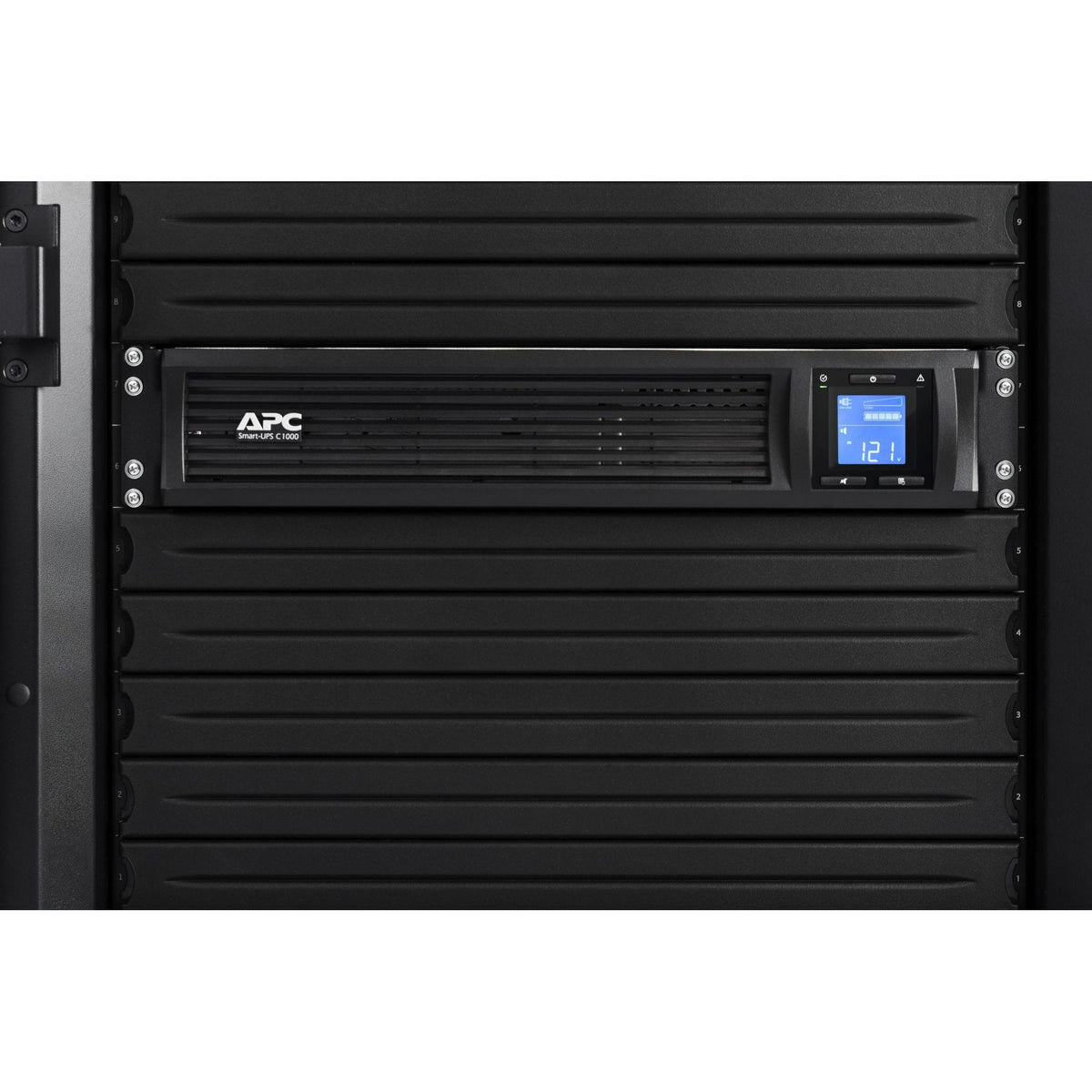 APC 1000VA Smart UPS with SmartConnect, SMC1000-2UC Rack Mount UPS Battery Backup, Sinewave, AVR, 120V, Line Interactive Uninterruptible Power Supply