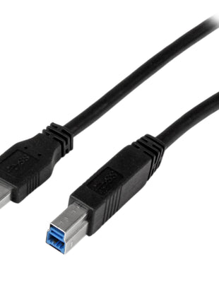 StarTech.com 2m 6 ft Certified SuperSpeed USB 3.0 A to B Cable Cord - USB 3 Cable - 1x USB 3.0 A (M), 1x USB 3.0 B (M) - 2 meter, Black (USB3CAB2M)