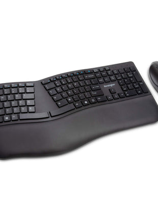 Kensington Pro Fit Ergonomic Wireless Keyboard and Mouse - Black (K75406US)