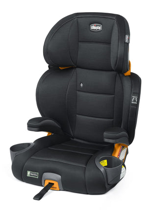 Chicco KidFit ClearTex Plus 2-in-1 Belt-Positioning Booster Car Seat | Obsidian, belt-positioning booster seat, ages 4+, 40-100 lbs, DuoGuard protection, ErgoBoost foam, flame retardant-free