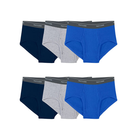Fruit Of The Loom Mens Tag-free Cotton Briefs Underwear, 6 Pack - Assorted Colors, Large US
