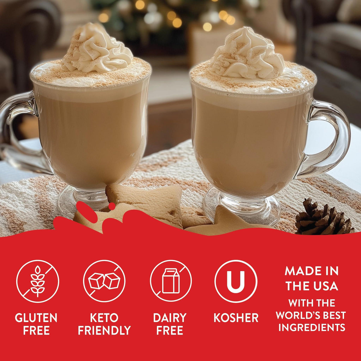 Jordan's Skinny Syrups Sugar Free Coffee Syrup, Sugar Cookie Flavor, Zero Calorie Flavoring for Latte, Protein Shake, Cocktail & More, Gluten Free, Keto Friendly, 25.4 Fl Oz, 1 Pack