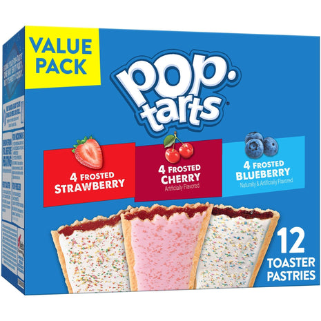 Pop Tarts Toaster Pastries, Breakfast Foods, Kids Snacks, Variety Pack, 20.3oz Box (12 Count)