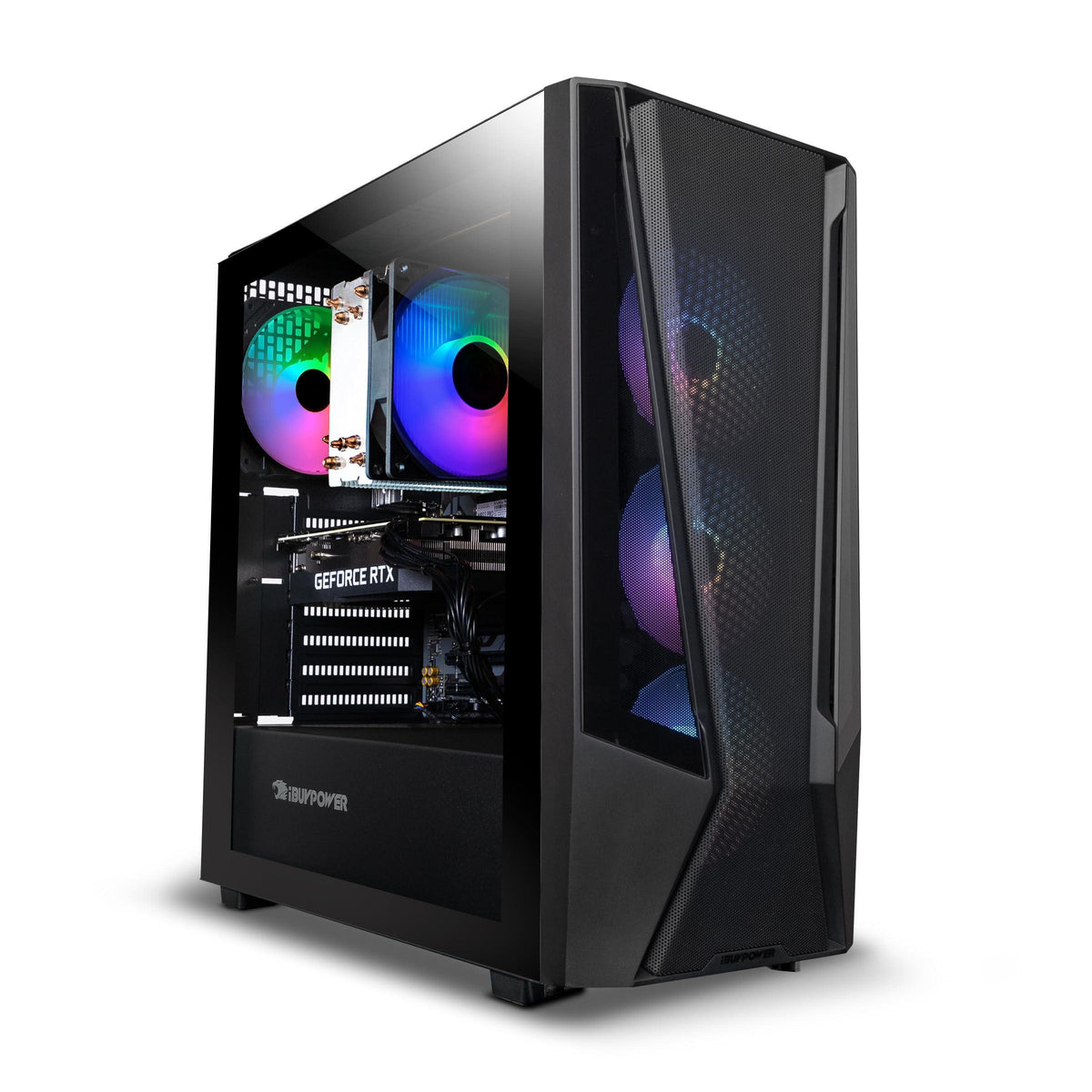 iBUYPOWER Trace 7 Mesh Black Gaming PC Computer Desktop TraceMeshA7R78XT01 (Ryzen 7 7700, RX 7800 XT 16GB, 32 GB DDR5 5200 RGB (16GBx2), 2TB NVME, WiFi Ready, Windows 11 Home)