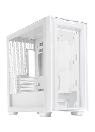 ASUS A21 White Micro ATX PC Case Supports BTF Hidden Connector Technology, Graphics Cards up to 380mm, 360mm Coolers, & ATX PSUs, Includes Porous Front-Panel mesh, 2 Year Warranty