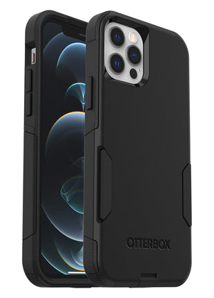OtterBox iPhone 12 & iPhone 12 Pro Commuter Series Case - Black, Slim & Tough, Pocket-Friendly, with Port Protection