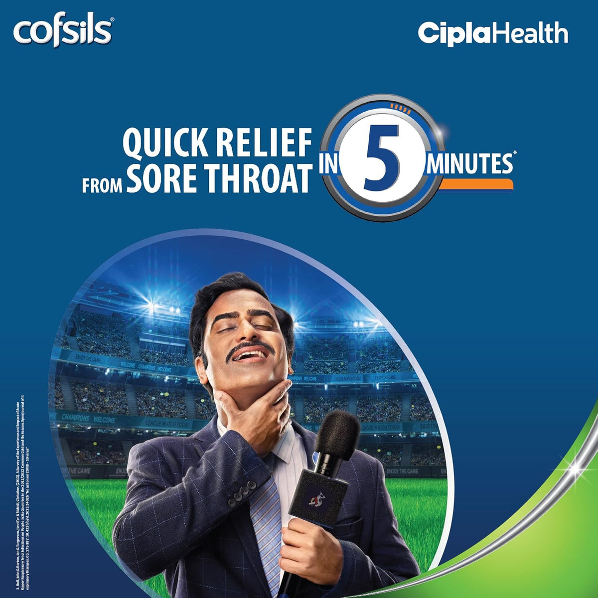 Cipla Cofsils Lozenges (200 Count) | Pudina Flavour | Quick Relief from Sore Throat, Itchy Throat and Scratchy Throat (10 x 20 Strips)