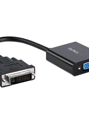 StarTech.com DVI-D to VGA Active Adapter Converter Cable - 1080p - DVI to VGA Converter Box (DVI2VGAE), Black