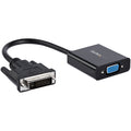 StarTech.com DVI-D to VGA Active Adapter Converter Cable - 1080p - DVI to VGA Converter Box (DVI2VGAE), Black
