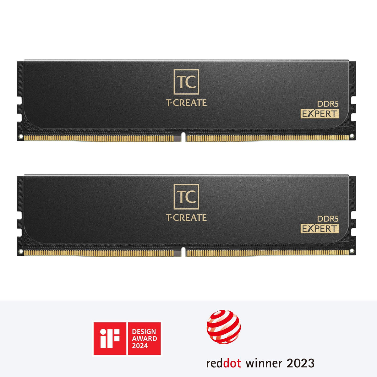 TEAMGROUP T-Create Expert CL32 Overclocking 10L DDR5 32GB Kit (2 x 16GB) 6400MHz (PC5-51200) Intel XMP 3.0 & AMD Expo Compatible Desktop Memory Module Ram Black - CTCED532G6400HC32ADC01