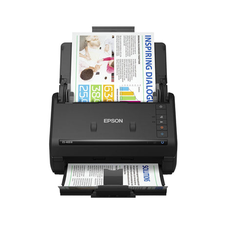 Epson Workforce ES-400 II High-Speed Color Duplex Desktop Document Scanner | For Computers including PC and Mac with Auto Document Feeder and Image Adjustment Tools
