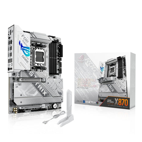 ASUS ROG Strix X870-A Gaming WiFi AMD AM5 X870 ATX Motherboard 16+2+2 Power Stages, Dynamic OC Switcher, Core Flex, DDR5 AEMP, WiFi 7, 4X M.2, PCIe 5.0, Q-Release Slim, USB4, AI OCing & Networking