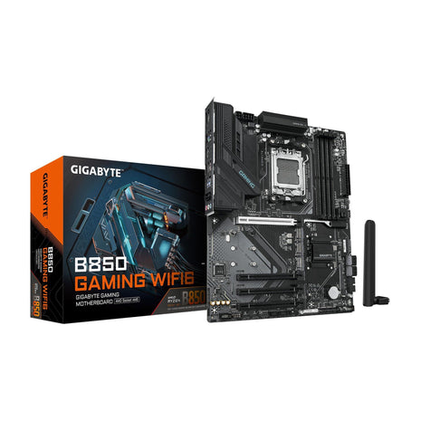 GIGABYTE B850 Gaming WIFI6 AMD AM5 ATX Motherboard, Support AMD Ryzen 9000/8000/7000 Series, DDR5, 6+2+2 Power Phase, 3X M.2, PCIe 5.0, USB-C, WIFI6, GbE LAN, EZ-Latch, 5-Year Warranty