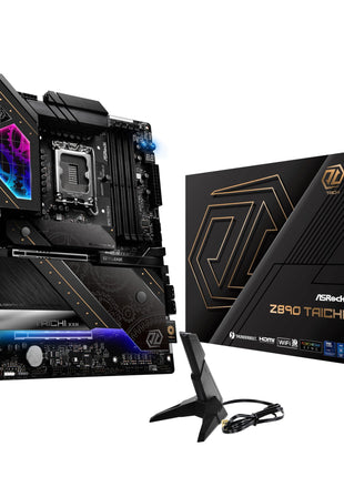 ASRock Z890 Taichi Intel Core Ultra LGA1851 RL-ILM DDR5 9600 MHz 256 GB ATX Motherboard Thunderbolt Wi-Fi 7 PCIe 5.0 M.2