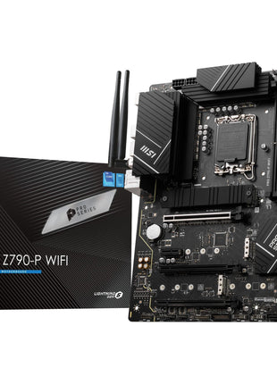 MSI PRO Z790-P WiFi ProSeries Motherboard (Supports 12th/13th/14th Gen Intel Processors, LGA 1700, DDR5, PCIe 5.0, M.2, 2.5Gbps LAN, USB 3.2 Gen2, HDMI/DP, Wi-Fi 6E, Bluetooth 5.3, ATX)