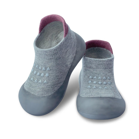 Dookeh Baby Sock Shoes Boys Girls First Walking Shoes Non-Slip Slippers Soft Sole Sneakers Toddler Infant Babygirl (A3-Gray, us_Footwear_Size_System, Toddler, Age_Range, Medium, 12_Months, 18_Months)