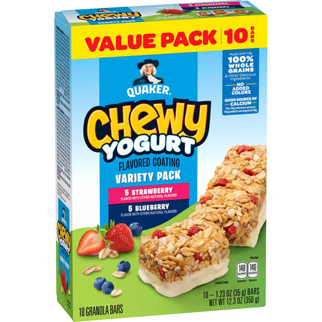 Quaker Chewy Yogurt Bars   Variety Pack 10ct