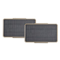 Moultrie - Solar Panel Power Pack - 3.4W - 2 Pack - Gen 2 Solar Panel with Battery for Trail Cameras and Deer Feeders - 7.2v, 3350mAh