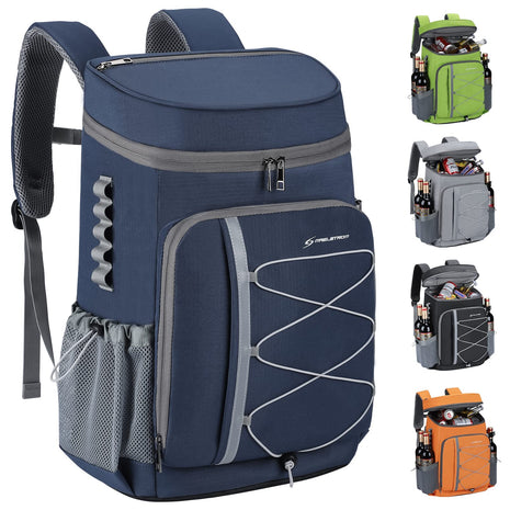 Maelstrom Cooler Backpack - 35/50 Can Insulated Soft Cooler Lunch Bag for Camping, Beach, Hiking & Shopping