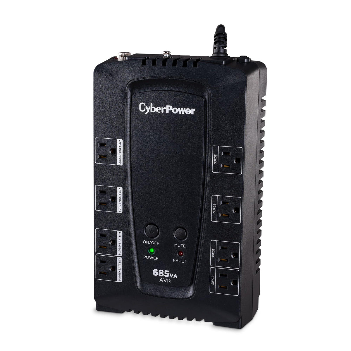 CyberPower CP685AVRG AVR UPS Battery Backup and Surge Protector, 685VA/390W, 8 Outlets, Compact, UL Certified