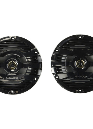 Kenwood KFC-1653MRB 6.5 inch Black Marine 2 Way Speakers 150 Watts