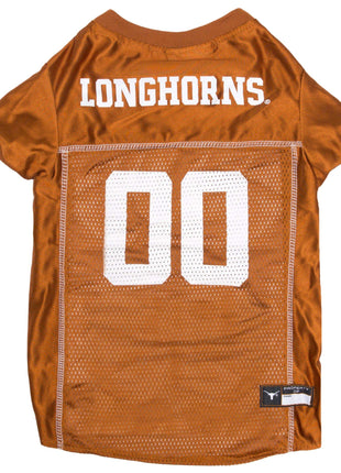 Pets First NCAA College Texas Longhorns Mesh Jersey for DOGS & CATS, Medium. Licensed Dog Jersey with your Favorite Football/Basketball College Team