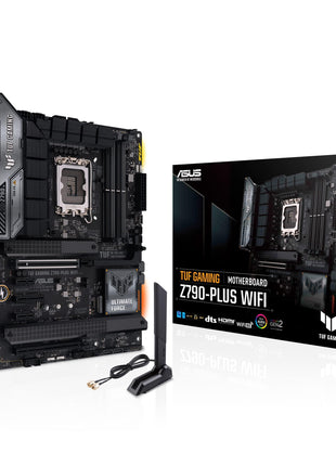 ASUS TUF Gaming Z790-Plus WiFi LGA 1700(Intel 14th,12th &13th Gen) ATX Gaming Motherboard(PCIe 5.0,DDR5,4xM.2 Slots,16+1 DrMOS,WiFi 6,2.5Gb LAN,Front USB 3.2 Gen 2 Type-C,Thunderbolt 4(USB4),Aura RGB)
