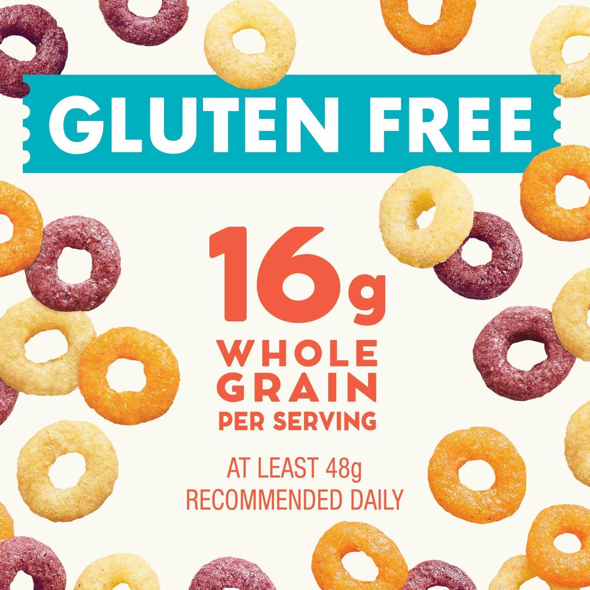 Cascadian Farm Organic Fruitful O's Breakfast Cereal, Gluten Free, Made With Whole Grain, 10.2 oz