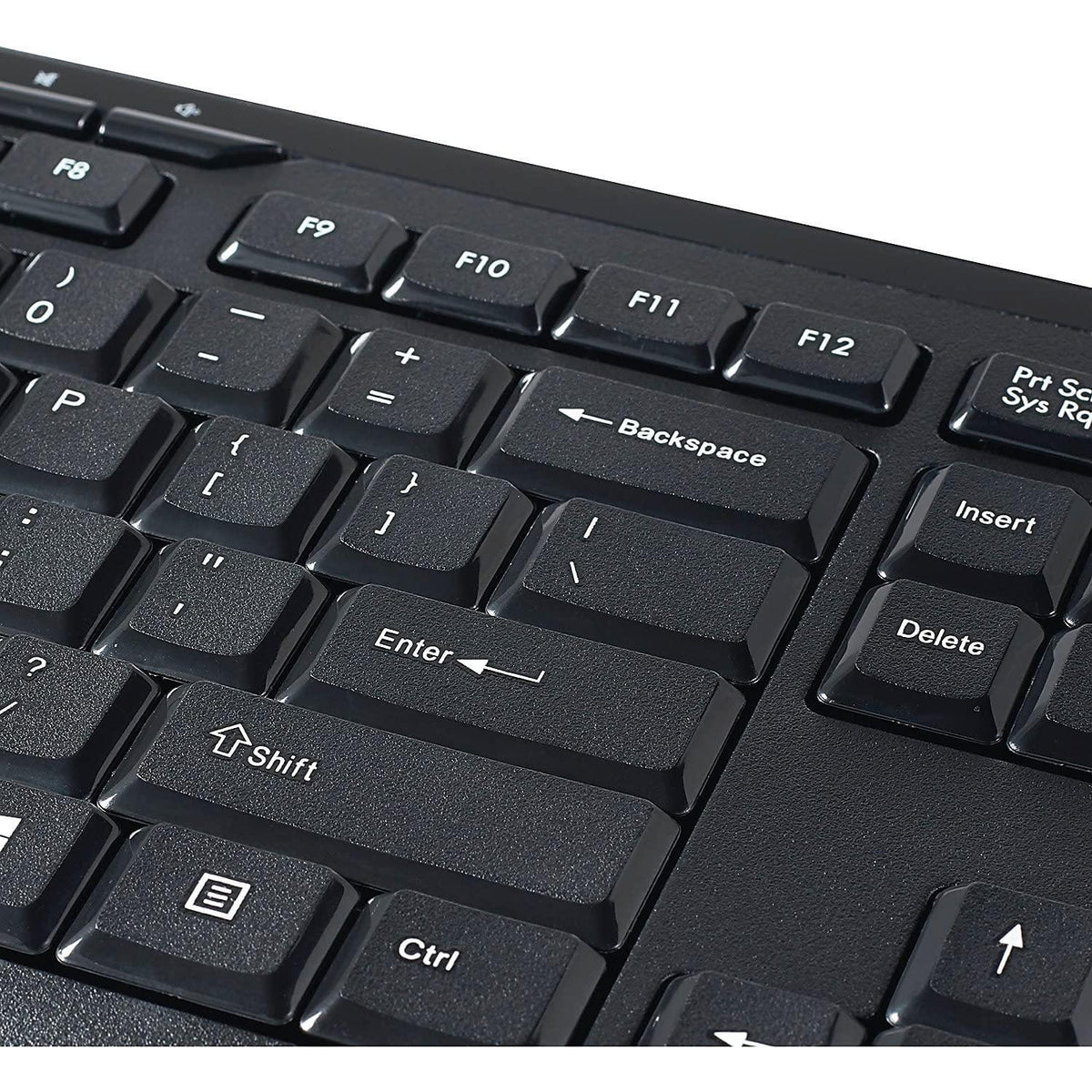Verbatim Wireless Silent Mouse & Keyboard Combo - 2.4GHz with Nano Receiver - Ergonomic, Noiseless, and Silent for Mac and Windows - Graphite (99779)