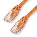 StarTech.com 50ft CAT6 Ethernet Cable - Orange CAT 6 Gigabit Ethernet Wire -650MHz 100W PoE++ RJ45 UTP Molded Category 6 Network/Patch Cord w/Strain Relief/Fluke Tested UL/TIA Certified (C6PATCH50OR)