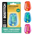 Bostitch Office Pencil Sharpener, One Assorted Color, Twist-n-Sharp, Kids & Colored Pencils, (PS1-ADJ)