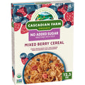 Cascadian Farm Organic Mixed Berry Cereal, No Added Sugar, 12.5 oz