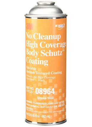3M No Cleanup High Coverage Body Schutz Coating, 08964, 22 fl oz, (Package May vary) , Black