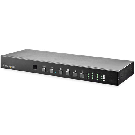 StarTech.com 4x4 HDMI Matrix Switch with Audio and Ethernet Control - 4K 60Hz Video - Rack Mount HDMI 2.0 Splitter with Remote, TAA (VS424HD4K60)