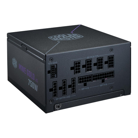 Cooler Master MWE Gold 750 V3 Power Supply, PCIe 5.1 Ready | Certification Cybenetics Platinum & Noise A, 80 PLUS Gold, 750W, ATX 3.1, 12V-2x6 Cable, Zero-RPM Silent Mode, Fully Modular