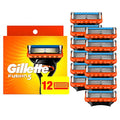 Gillette Fusion5 Razor Refills for Men, 12ct Cartridges, Lubrication Strip, Precision Trimmer for Men, 5-Bladed Refill Blades for Close Shave