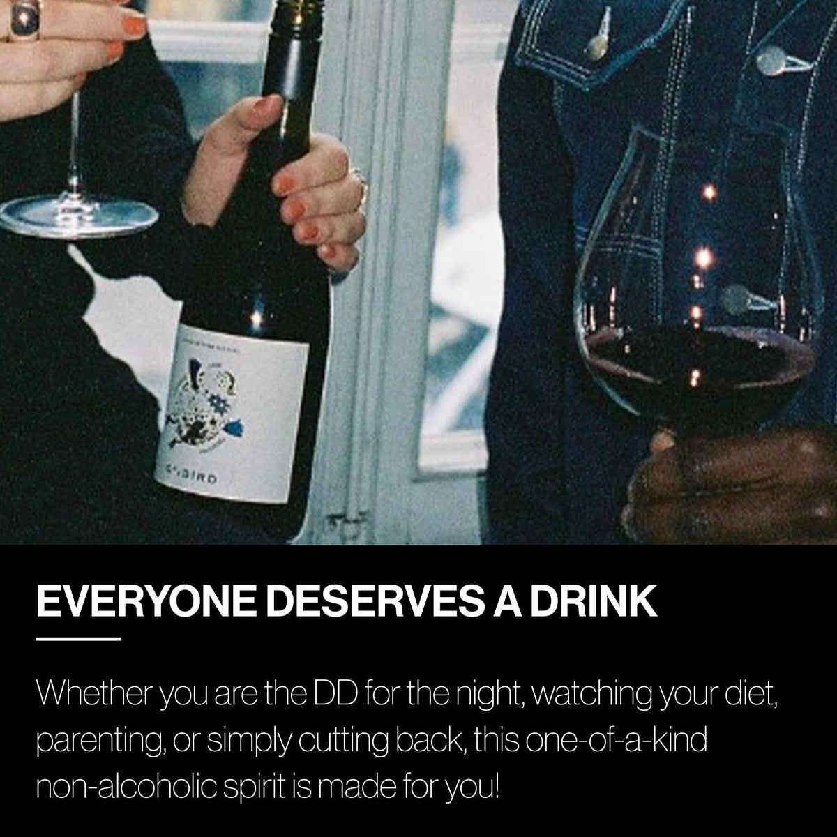 Oddbird GSM Non Alcoholic Red Wine, Gluten Free, Non-Alcoholic Dry Red Wine, Zero Proof with Dealcoholized Grapes from South of France, Acidic Earthy Notes with Fruit Touches. 25.4 fl oz Bottle