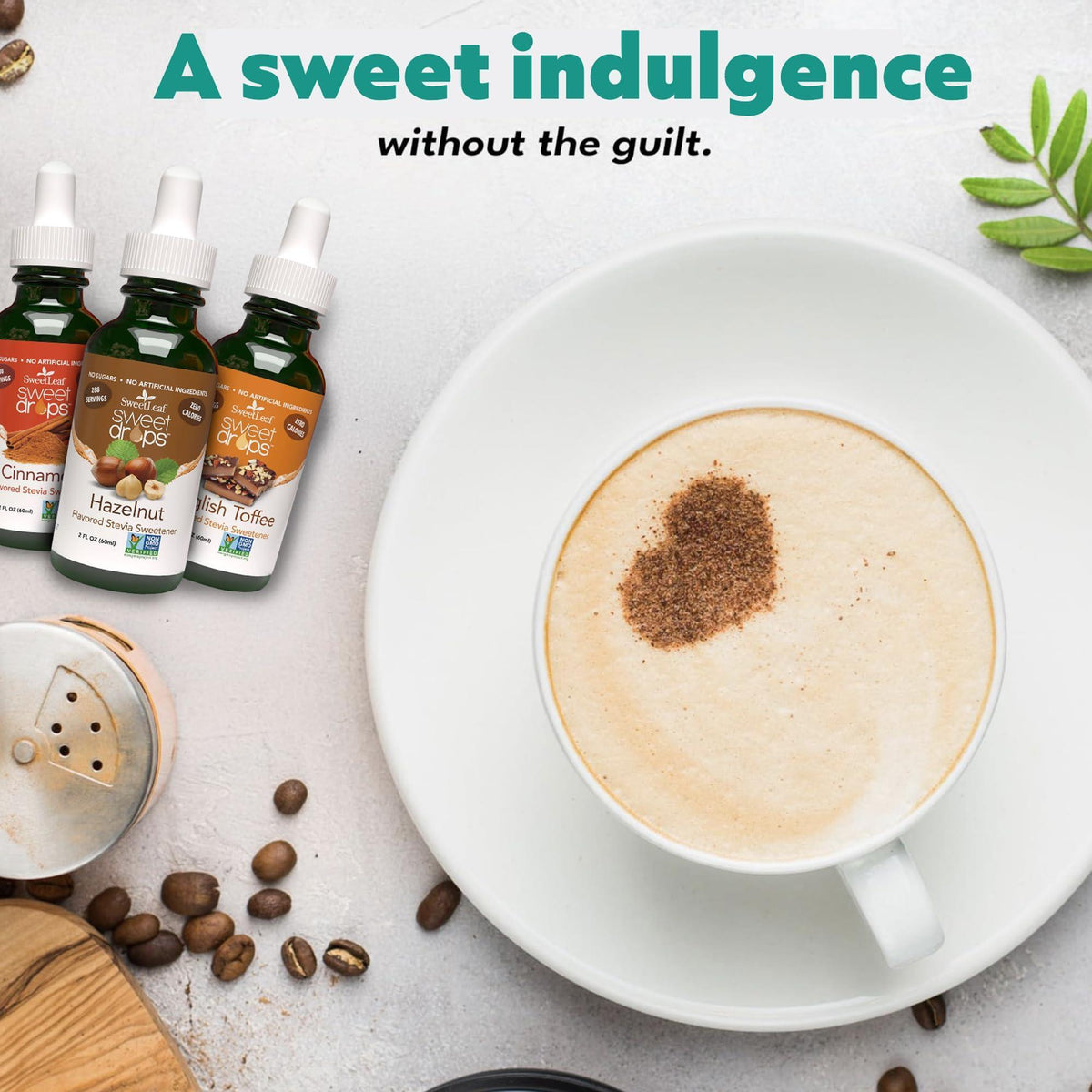 SweetLeaf Sweet Drops- Flavored Stevia Liquid Sweetener, Organic Extract, Zero Calorie, Gluten Free, Keto Friendly, Non GMO, Natural Flavor, Sugar Alternative- Stevia Clear, 4 Fl Oz (Pack of 1)