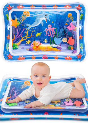 Yeeeasy Tummy Time Water Mat丨Inflatable Tummy Time Water Play Mat for Babies, Infants and Toddlers 3 to 24 Months Promote Development Toys Baby Toys essentials and Gifts