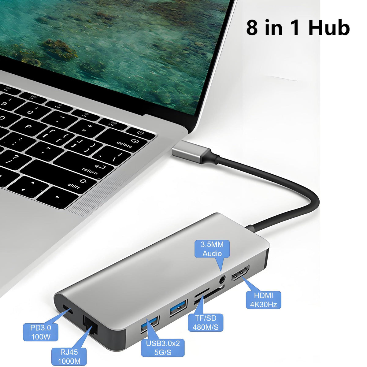 HP Laptop Computer for Student & Business, 1-Year Office365, 4GB RAM, 384GB Storage (128GB UFS + 256GB Hub Docking Set), 14 Inch, Intel 4-Core Processor (Beat i3-1115G4), WiFi 6, BT 5.4, Windows 11 S