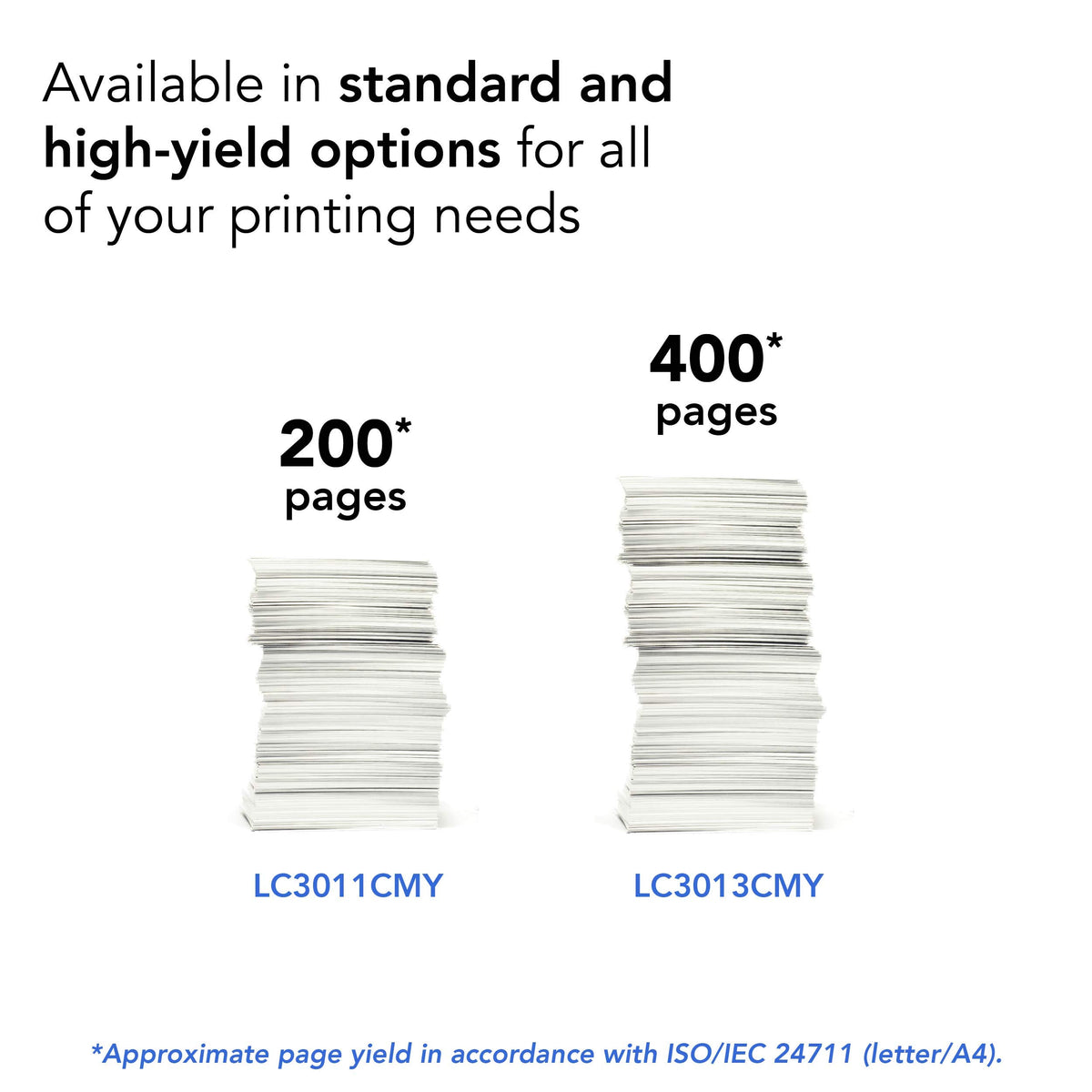 Brother Printer LC3011C Single Pack Standard Cartridge Yield Up to 200 Pages LC3011 Ink Cyan