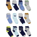 Simple Joys by Carter's Baby 12-Pack Socks, Multicolor/Monster/Sharks/Stripe, 4-5T