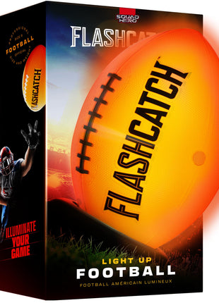 Light Up Football - Glow in the Dark Ball - NO 6 - Boys Gifts - Outdoor Sports, Birthday Gifts for Boys 8-15+ Year Old - Kids Teenage Youth Gift Ideas - Boy Toys Stuff Ages 8 9 10 11 12 13 14 15