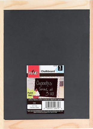 Plaid Double Sided Framed Chalkboard, 8.5 inchx10.5 inch, 1 Pack