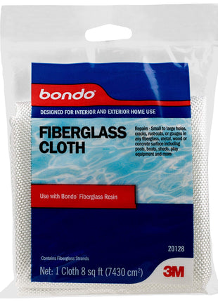 Bondo Fiberglass Cloth, 20128, 8 Sq Ft